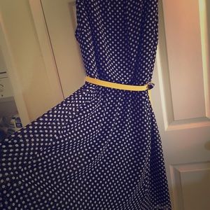 Great polka dot dress for work or for fun!